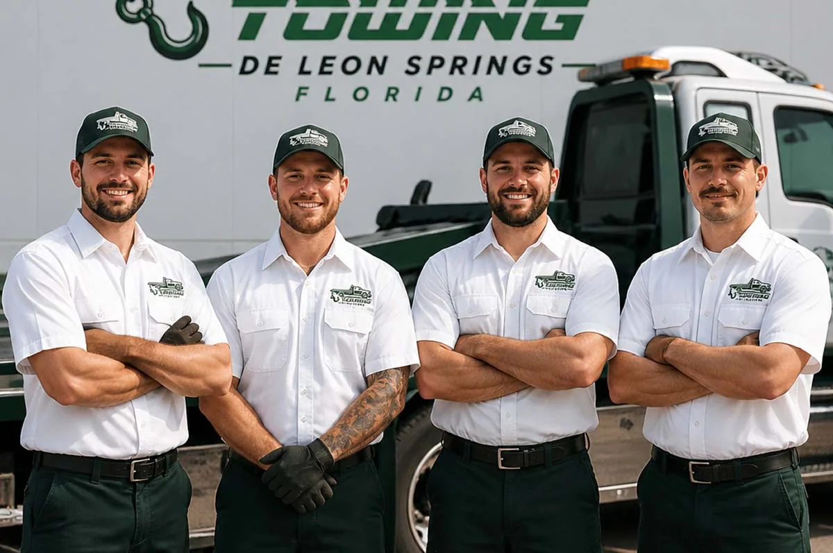 De Leon Springs Towing local team and truck